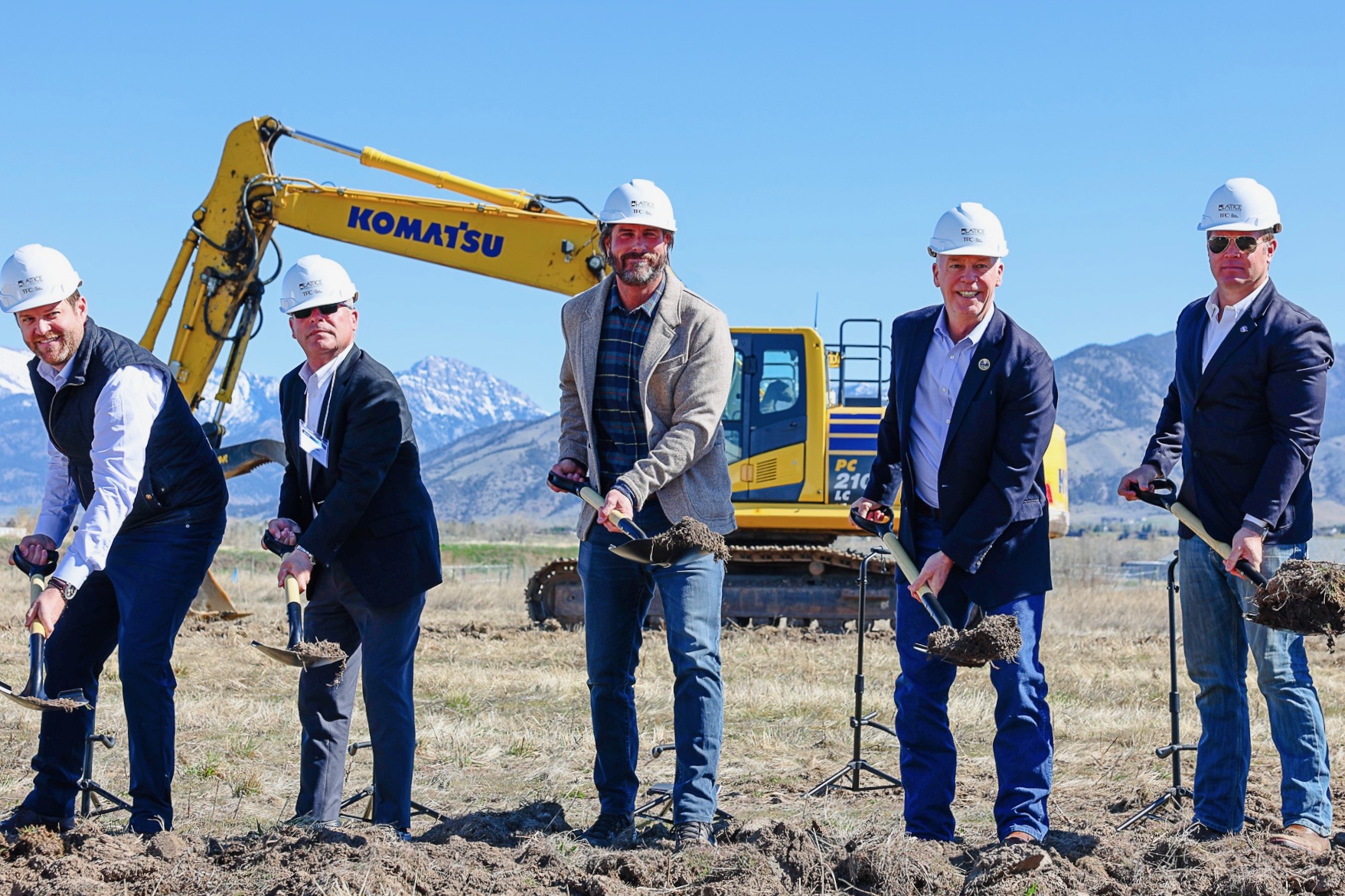 Gov. Gianforte helping break ground on the new Lattice Materials advanced manufacturing facility in Bozeman