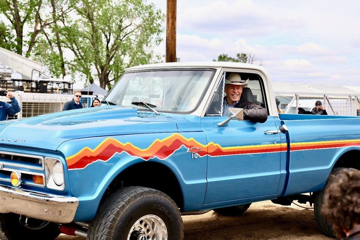 Gov. Gianforte joining the Montana Department of Commerce to unveil the new Montana brand in Miles City