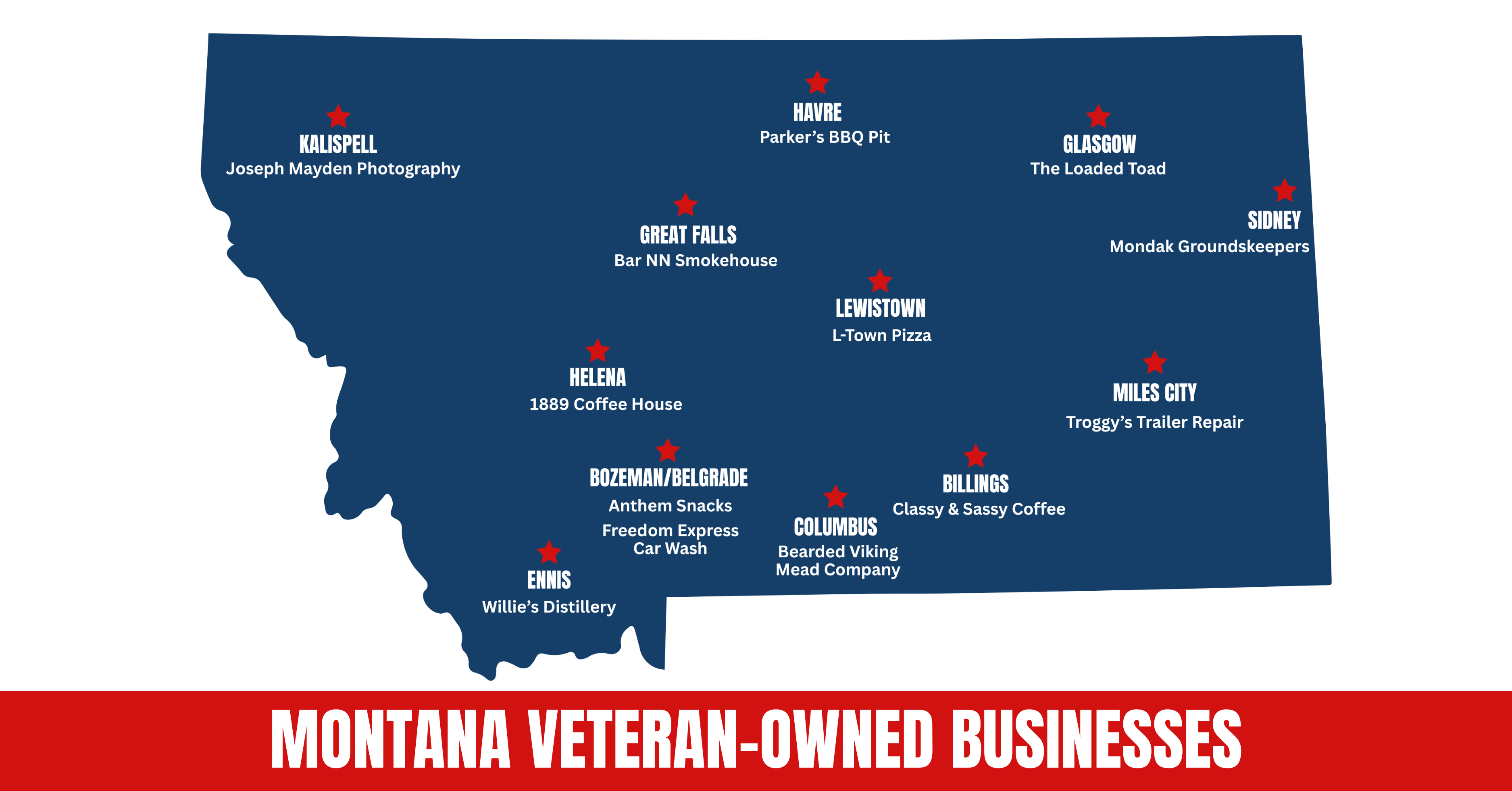 Gov. Gianforte releases map of 13 veteran-owned businesses across Montana