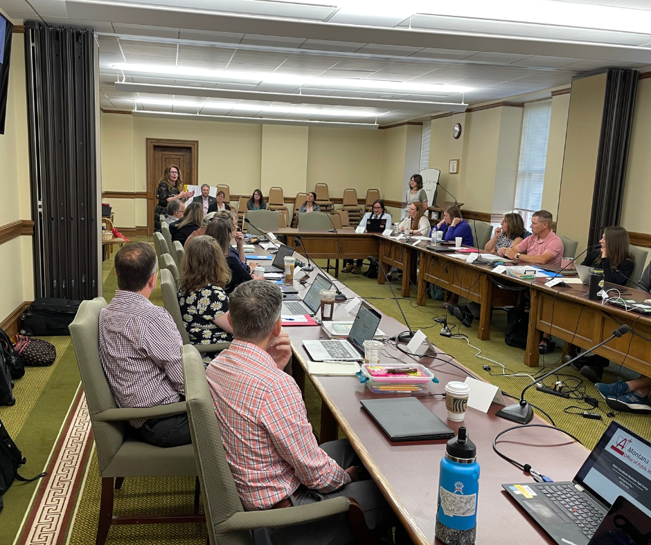 Image of Math Standards Taskforce in Capitol Meeting Room